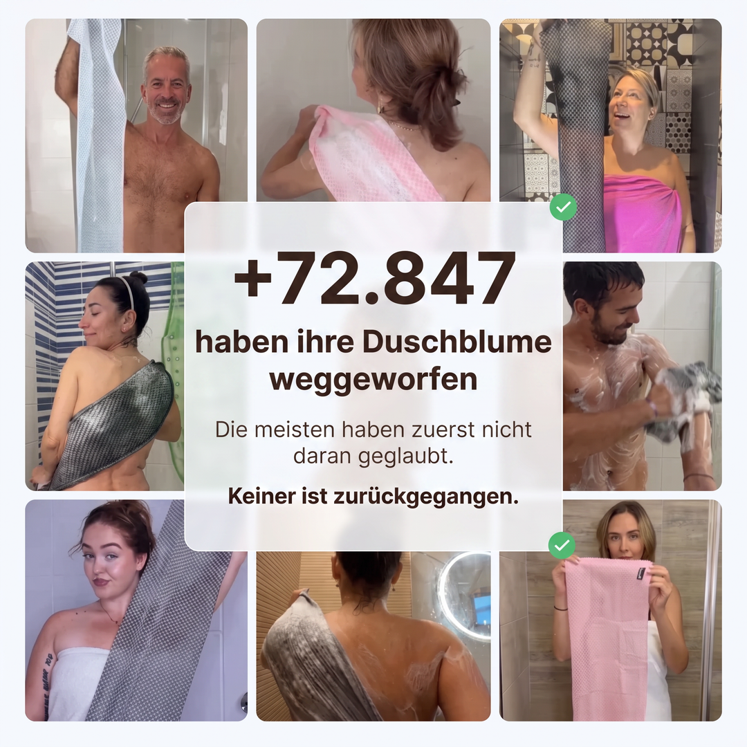 HautGlanz™ Premium Bambus-Peelingtuch mit Aktivkohle & Silberionen