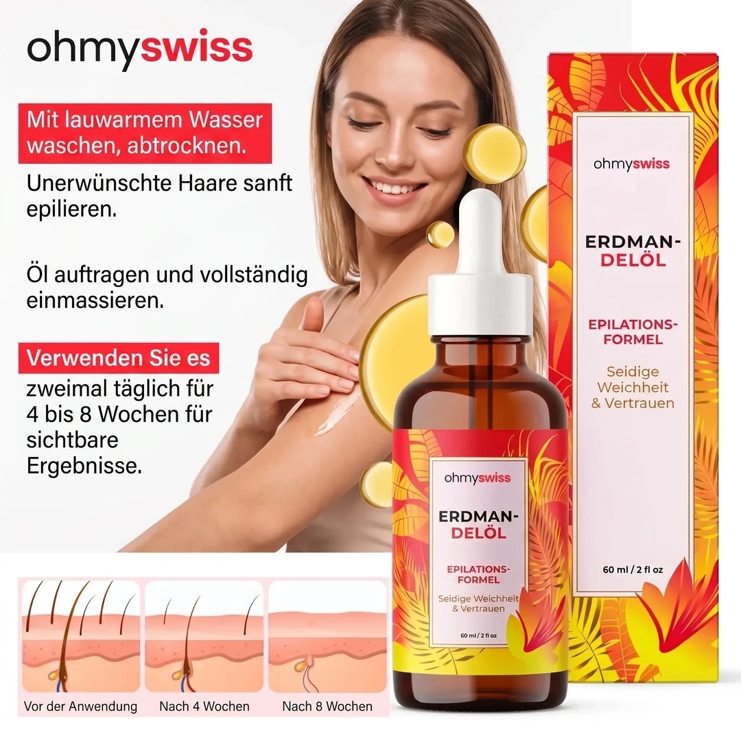 HaarSanft™ Erdmandelöl zur Haarwuchsreduktion