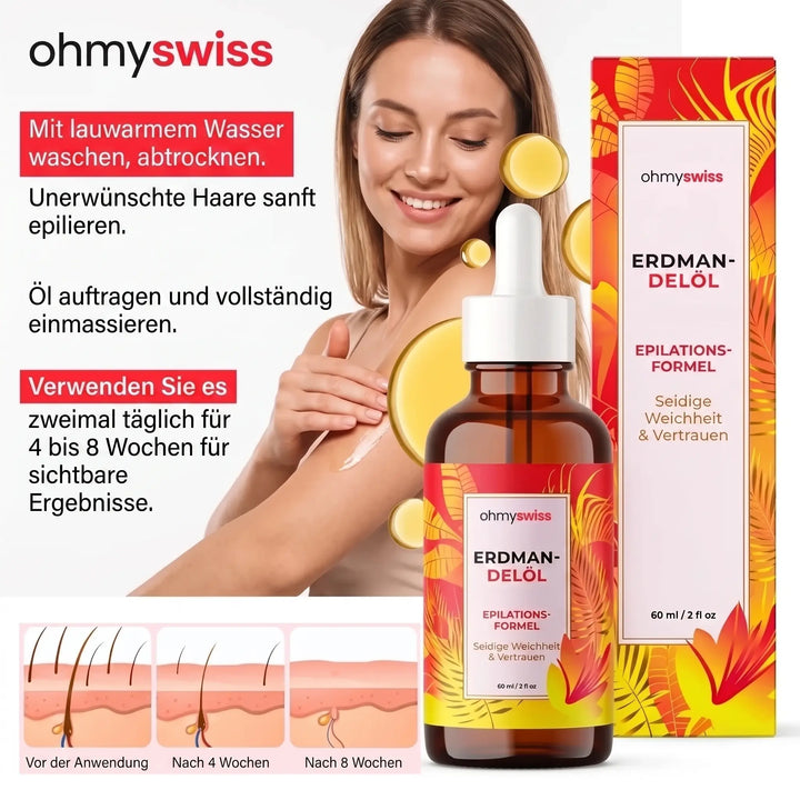HaarSanft™ Erdmandelöl zur Haarwuchsreduktion