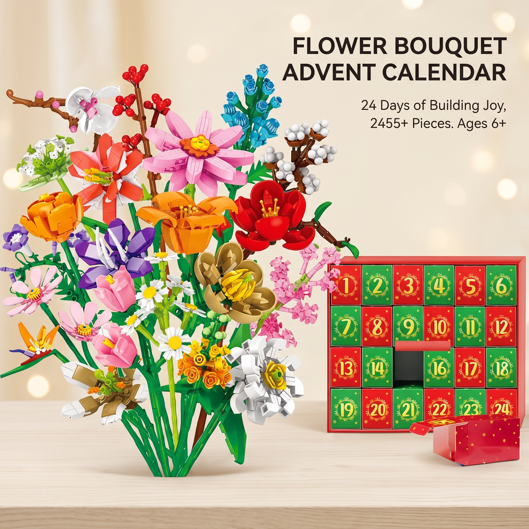 BlütenZauber™ Weihnachts-Adventskalender mit Blumenbausteinen