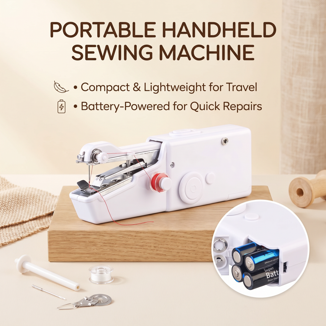 NähFix™ Tragbare Mini-Nähmaschine für schnelle Reparaturen