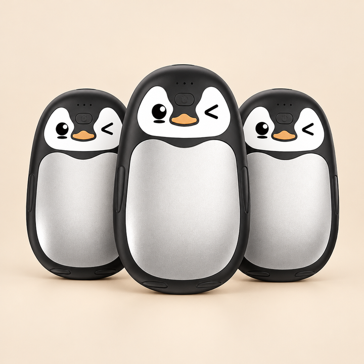 PinguinWärme™ Wiederaufladbarer 2-in-1 Handwärmer