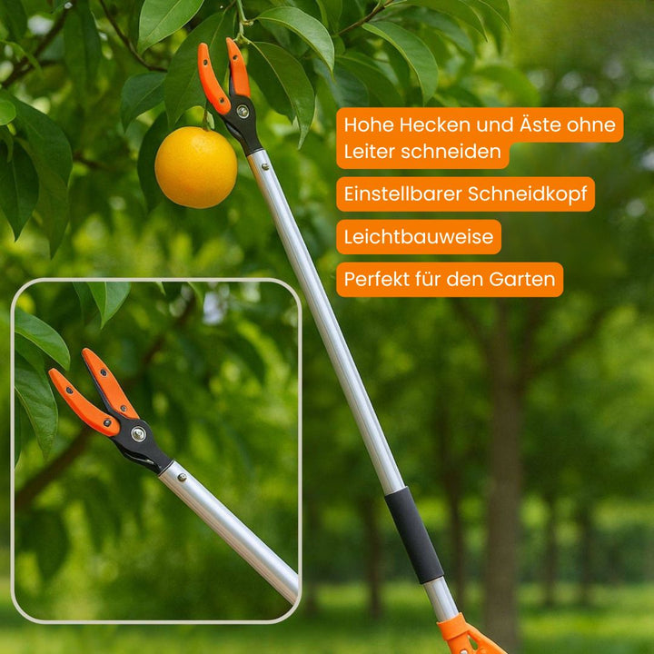 Teleskop Heckenschere | Astschere für hohe Äste | HochSchnitt