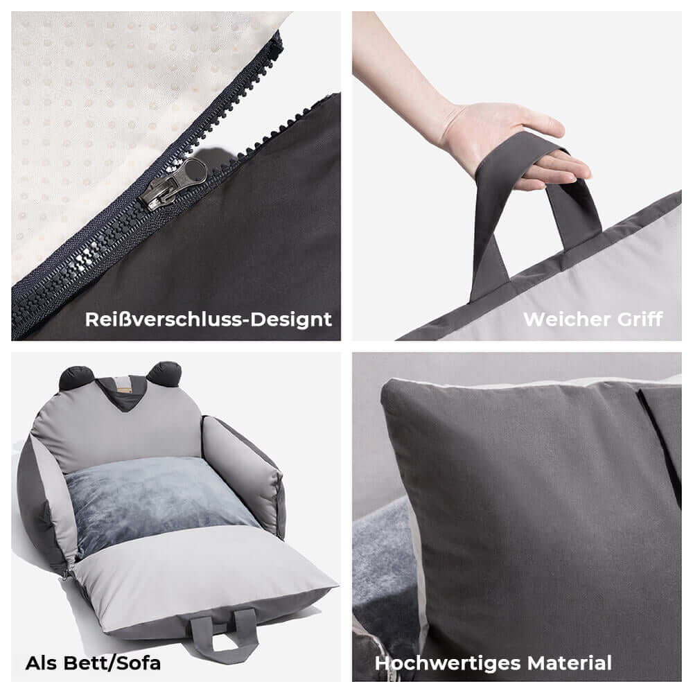 HundeBox™ | Hunde Autositz | Hundesitz für Rückbank | Hunde Auto Transportbox