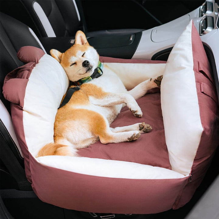 Hunde Autositz | Hundesitz für Rückbank | Hunde Auto Transportbox | HundeBox