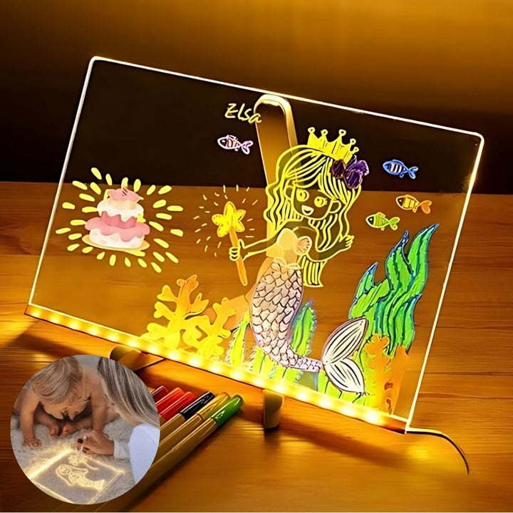 Kinderspielzeug | LED Schreibtafel & Zeichenbrett | IllumiSchreib