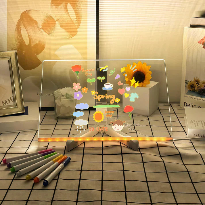 Kinderspielzeug | LED Schreibtafel & Zeichenbrett | IllumiSchreib