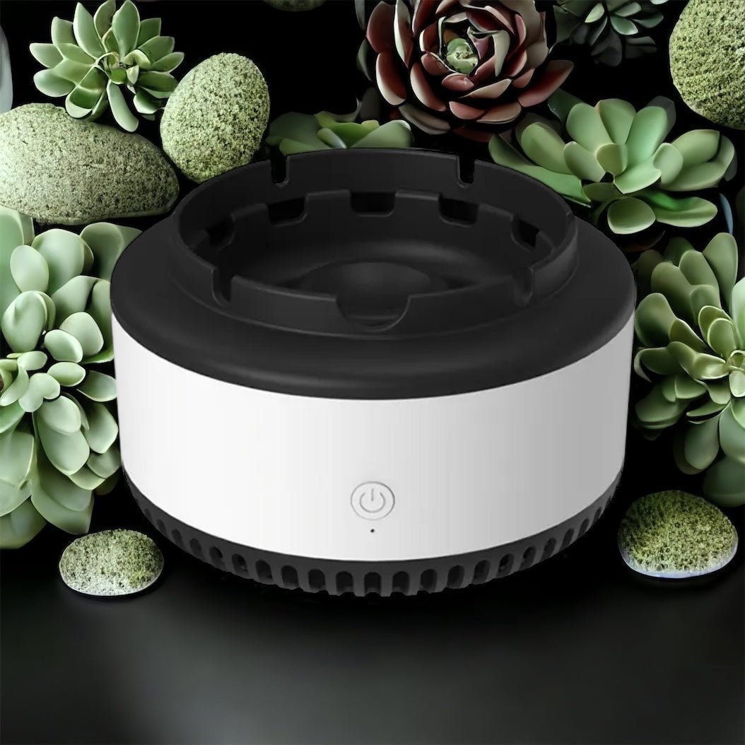 NoSmoke™ – Elektrischer Rauchfilter-Aschenbecher | Luftreinigend & Geruchsneutralisierend | 50% RABATT