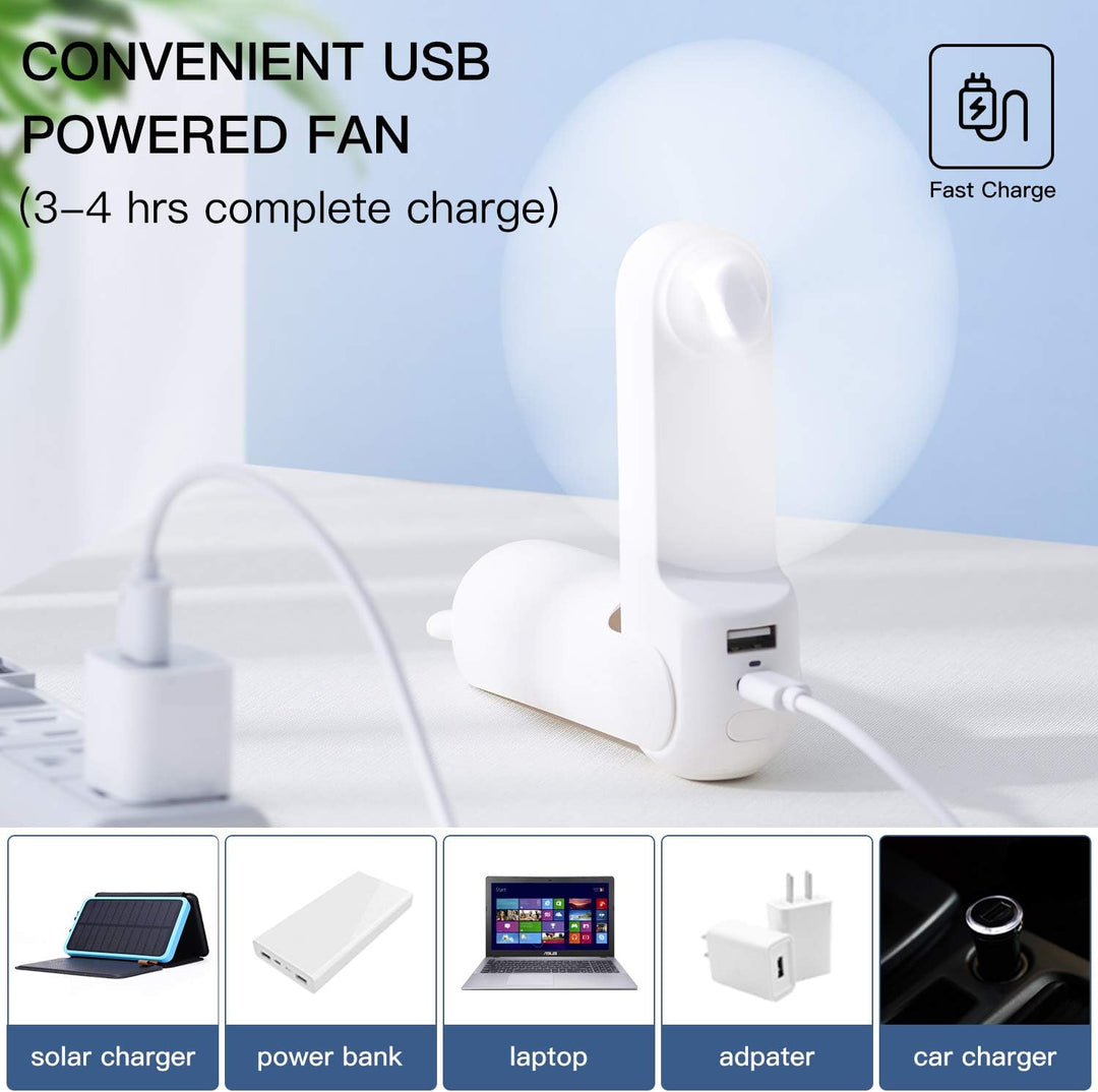 Handventilator | Ventilator mit USB & Taschenlampe | LuftBuddy