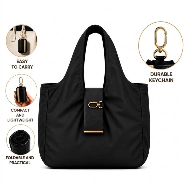 TaschenFix™ Faltbare Schlüsselanhänger-Tasche