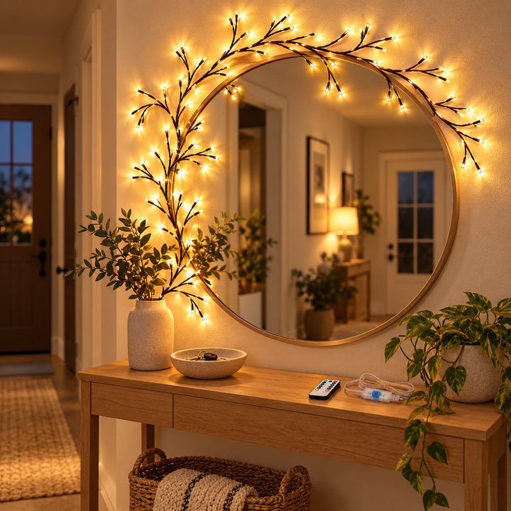 ZweigZauber™ Dekorative LED-Lichterzweige für gemütliche Wohnräume