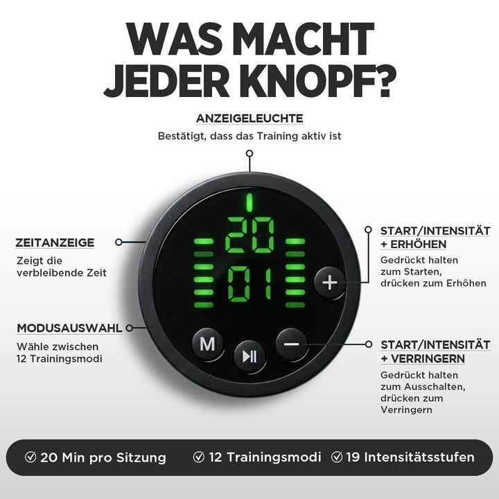 BauchImpuls™ Elektrischer Muskelstimulationsgürtel
