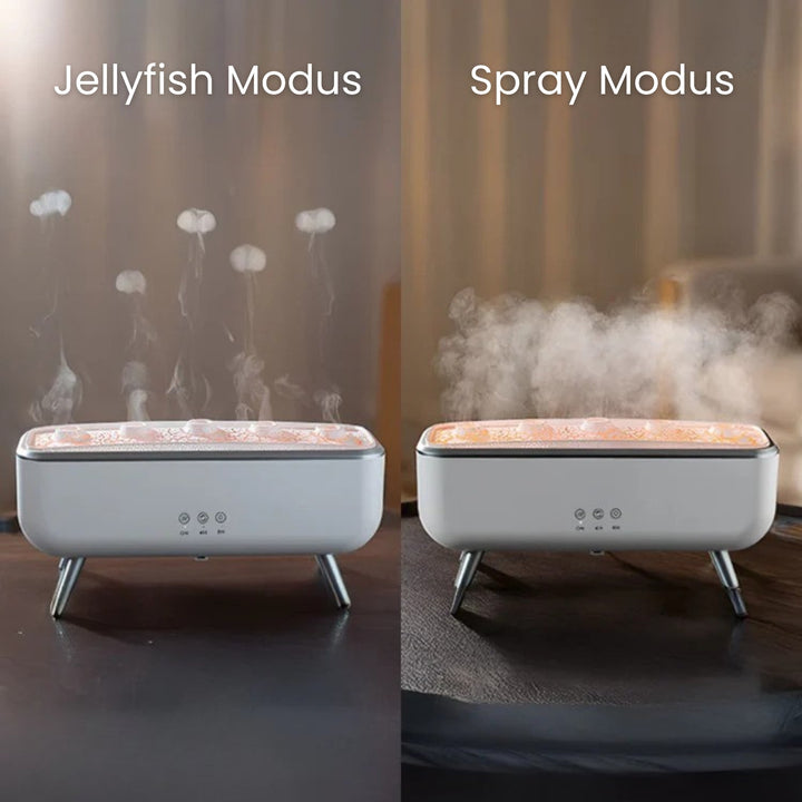 Diffuser & Luftbefeuchter | LED Aromadiffuser mit Farbwechsel & Fernbedienung | JellyMist