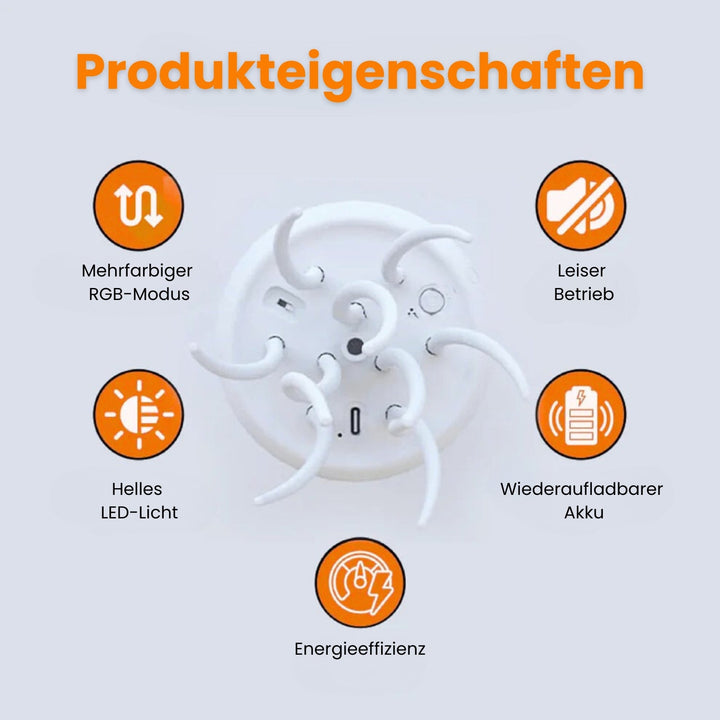 Quallen Lampe für Schlafzimmer | Tischlampe & Nachttischlampe | JellyTanz
