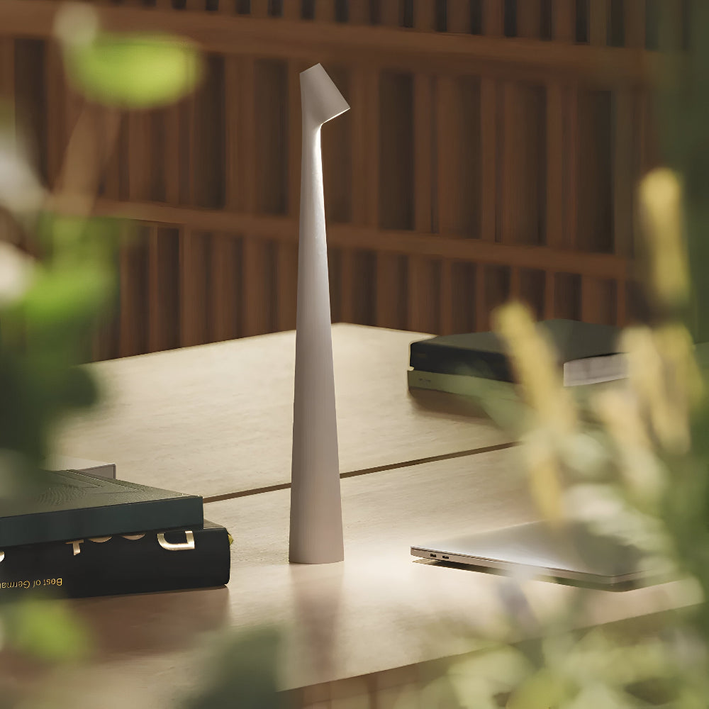 Kabellose LED Tischlampe | Lampe für Wohnzimmer & Schreibtisch | Moderne Akku Tischleuchte | VivaLume