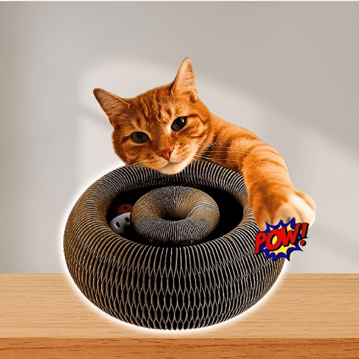 CatTwist™ – Interaktiver Kratzplatz gegen Langeweile bei Katzen