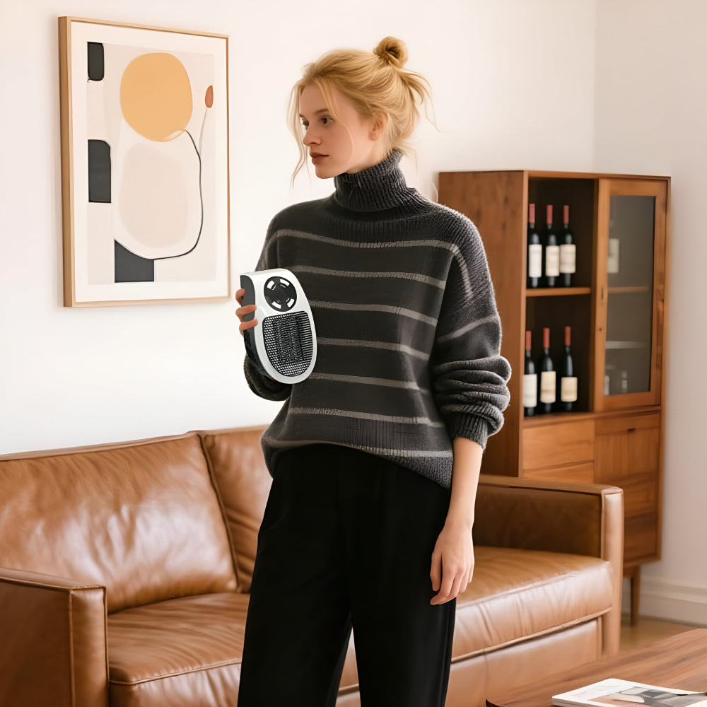 Keramik Heizlüfter | Heizung für Steckdose | Leise mini Heizlüfter | ThermoDock