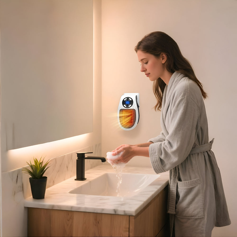 Keramik Heizlüfter | Heizung für Steckdose | Leise mini Heizlüfter | ThermoDock