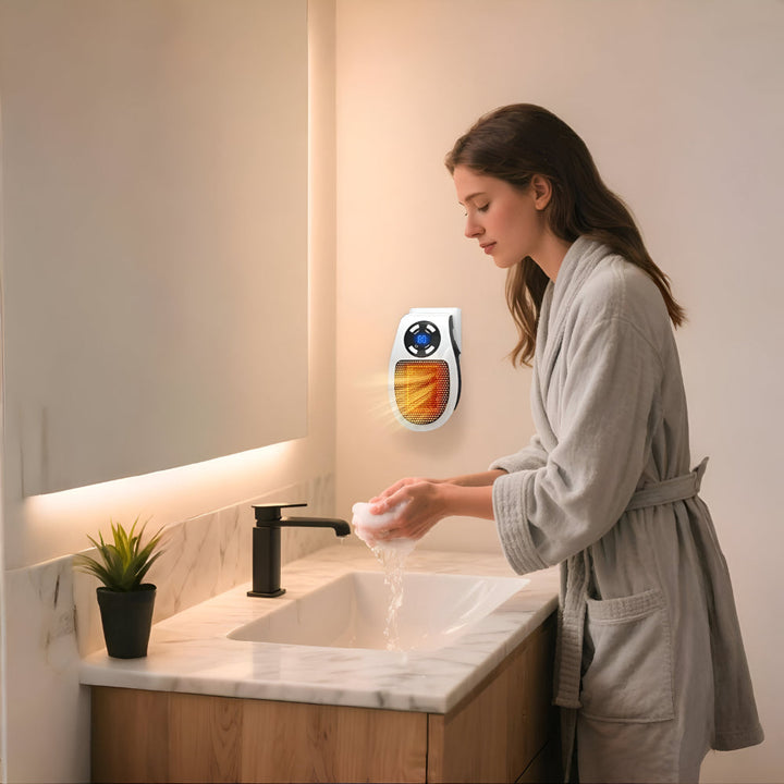 Keramik Heizlüfter | Heizung für Steckdose | Leise mini Heizlüfter | ThermoDock