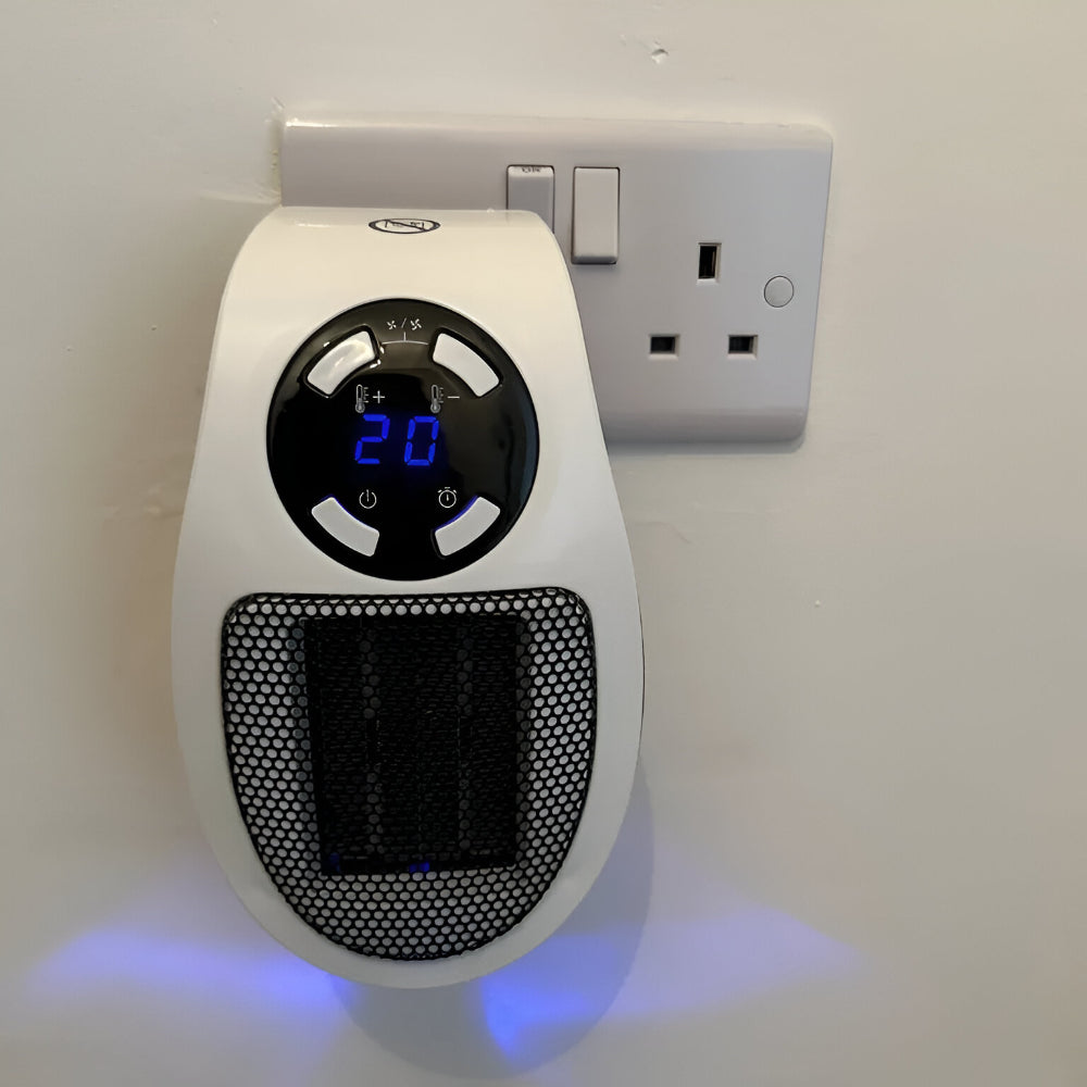 Keramik Heizlüfter | Heizung für Steckdose | Leise mini Heizlüfter | ThermoDock