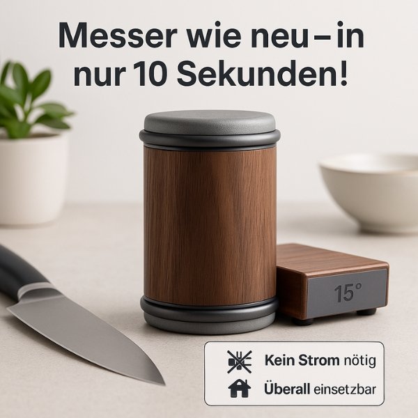 Messerschärfer | Einfaches Messer Schärfen | Zwilling Messerblöcke | Schleifstein | KlingenKraft