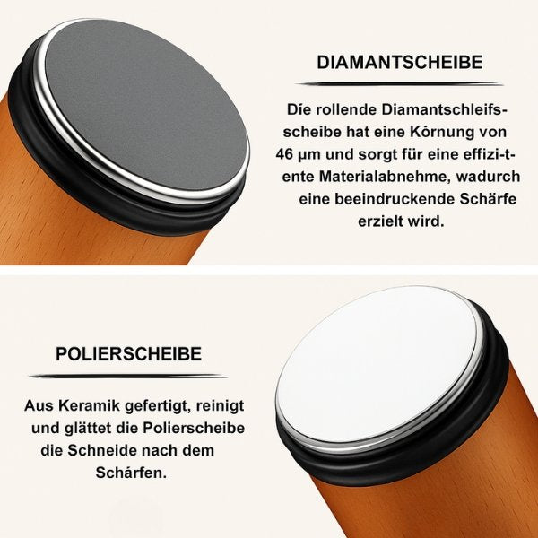 Messerschärfer | Einfaches Messer Schärfen | Zwilling Messerblöcke | Schleifstein | KlingenKraft