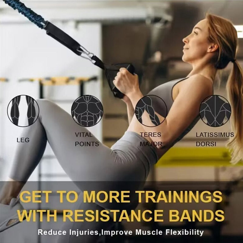 Krafttraining Set für zuhause mit Liegestützgriffen | Push up Board mit Widerstandsbändern | KraftBoard