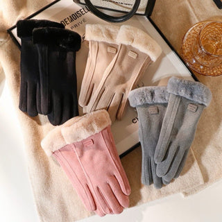Handschuhe Damen | Warme Handschuhe Winter mit Lammfell | KuschelHand