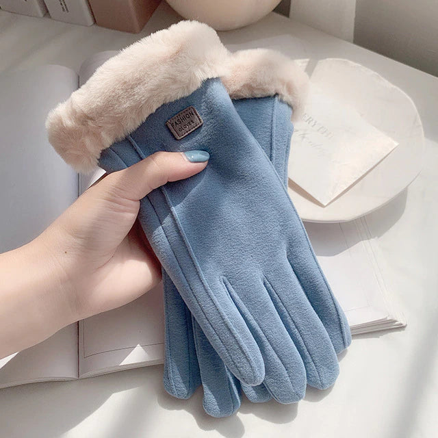 Handschuhe Damen | Warme Handschuhe Winter mit Lammfell | KuschelHand
