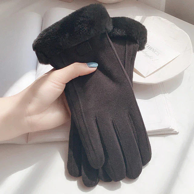 Handschuhe Damen | Warme Handschuhe Winter mit Lammfell | KuschelHand
