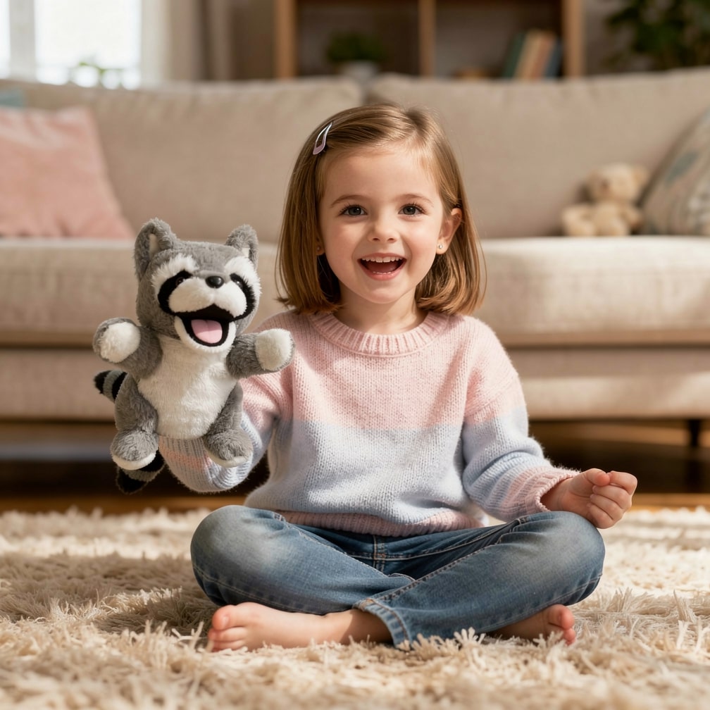 Kuscheltier Handpuppe | Plüschtier fur Kinder | HandFreund