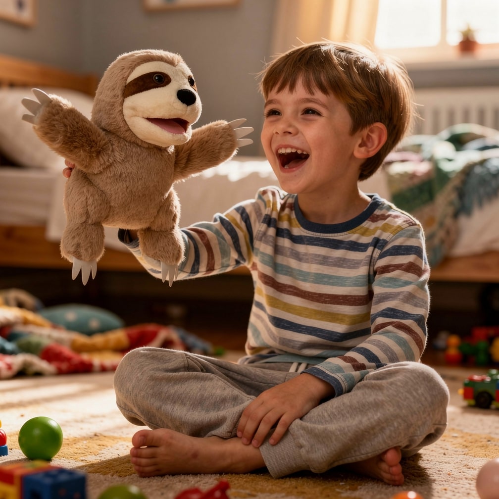 Kuscheltier Handpuppe | Plüschtier fur Kinder | HandFreund