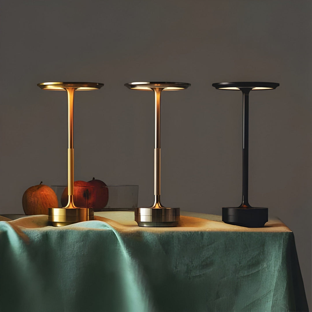 Lampe für Wohnzimmer | kabellose Tischlampe | Tischleuchte mit Akku | LumaViva