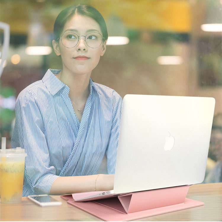 Laptoptasche & Laptopständer in 1 | Laptophülle & Halterung | Standtasche