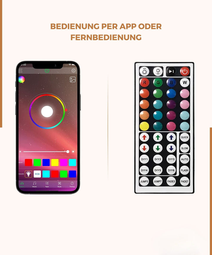 LED Streifen 15 Meter | LED Strip mit App & Fernbedienung | LED Beleuchtung | StreifLux