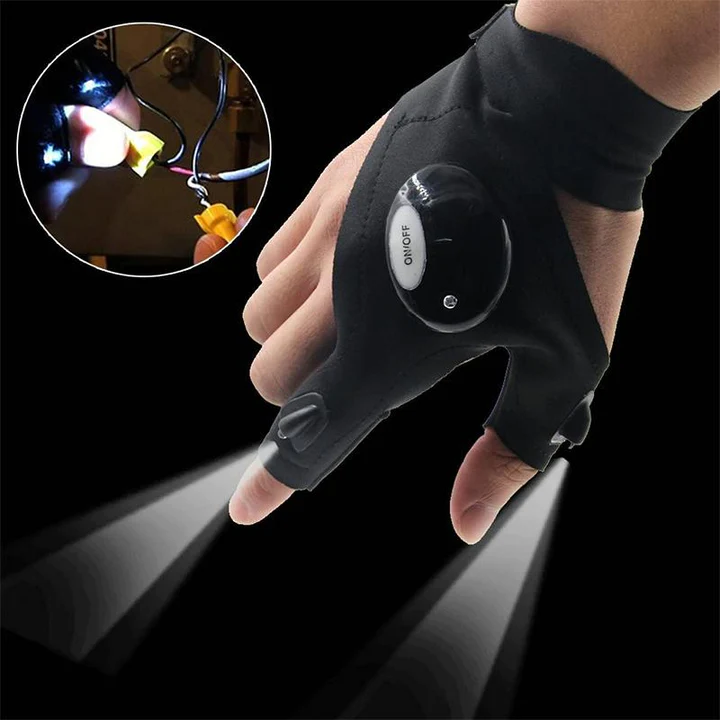 GlowGuard™ | LED-Handschuhe mit wasserdichter Beleuchtung