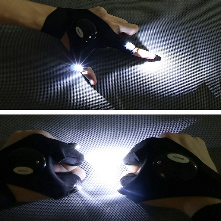 GlowGuard™ | LED-Handschuhe mit wasserdichter Beleuchtung