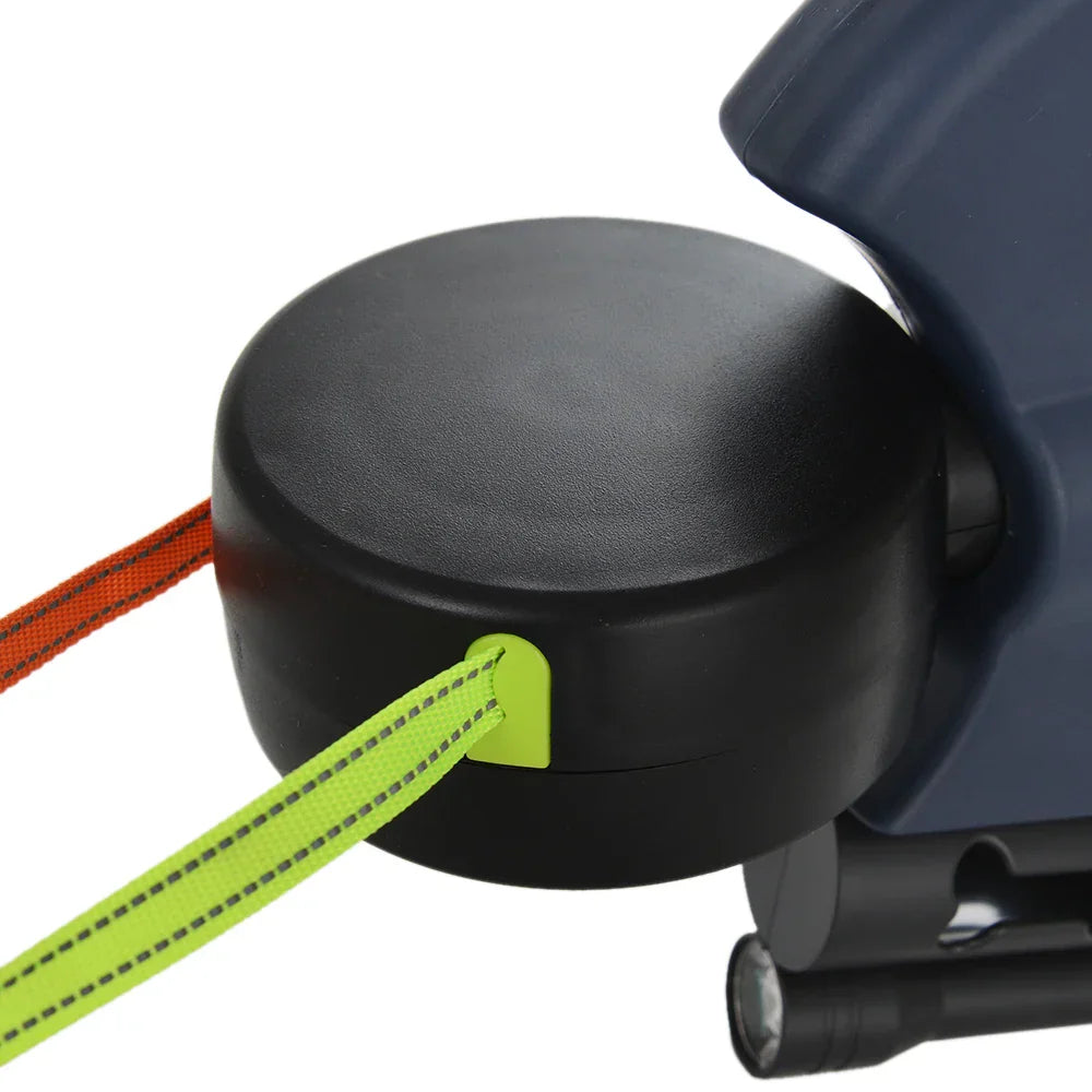 Hunde Doppelleine mit Kotbeutelhalter & LED Licht | LeinenMeister