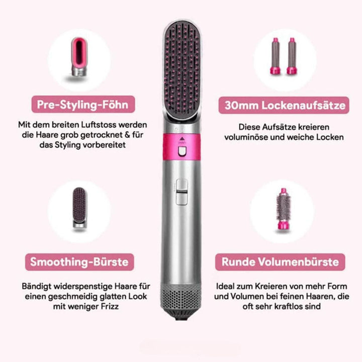5 in 1 Lockenstab | Föhn, Glätteisen und Welleneisen in 1 | Hairstyler | Stylora