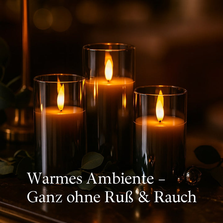 LED Kerzen | Elektrische Kerzen mit Fernbedienung | LumiKerze