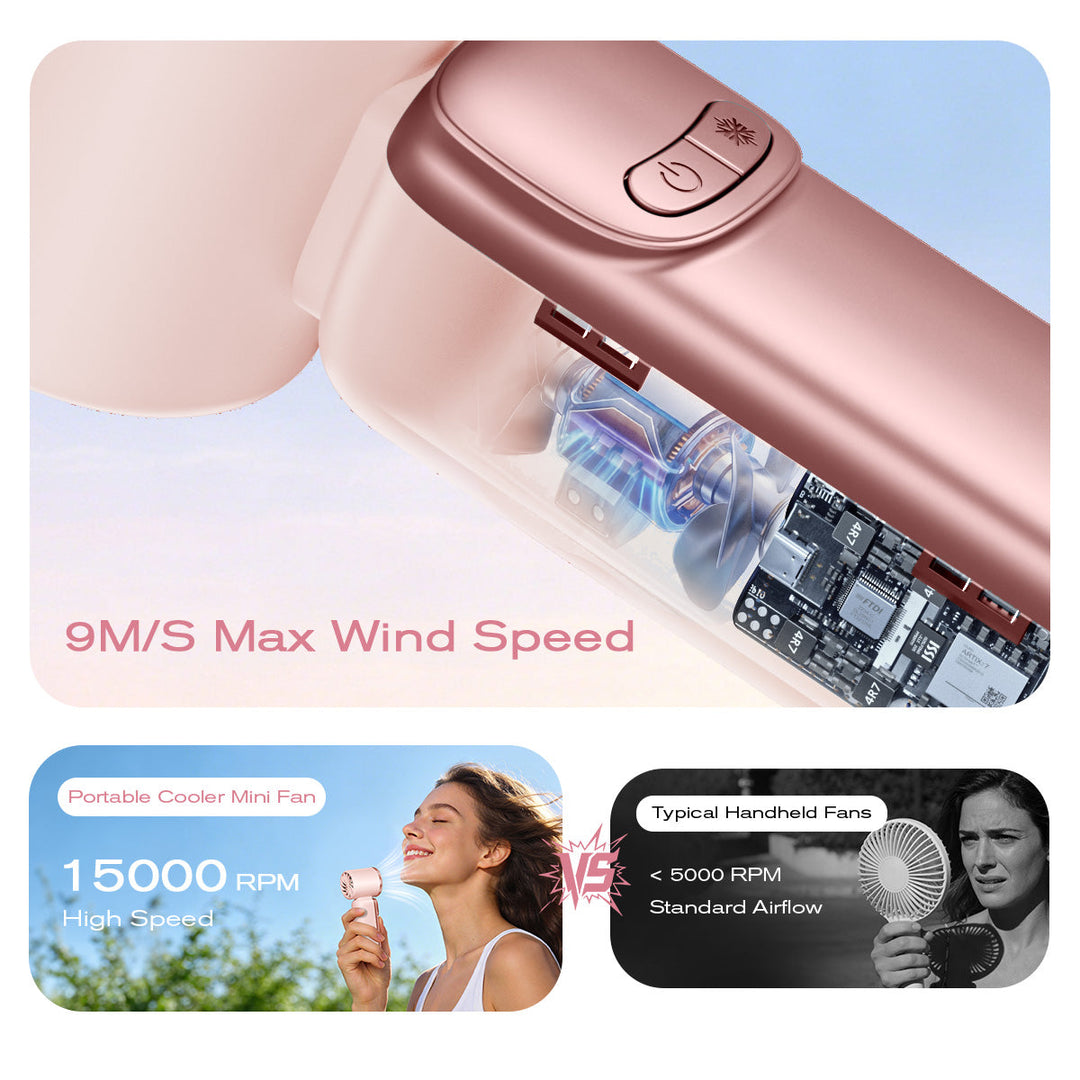 CoolVela™ – Kompakter Handventilator für angenehme Abkühlung unterwegs