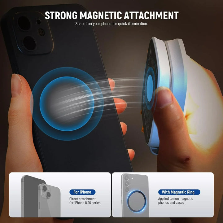 LichtSpiegel™ Magnetisches LED-Selfielicht mit Spiegel