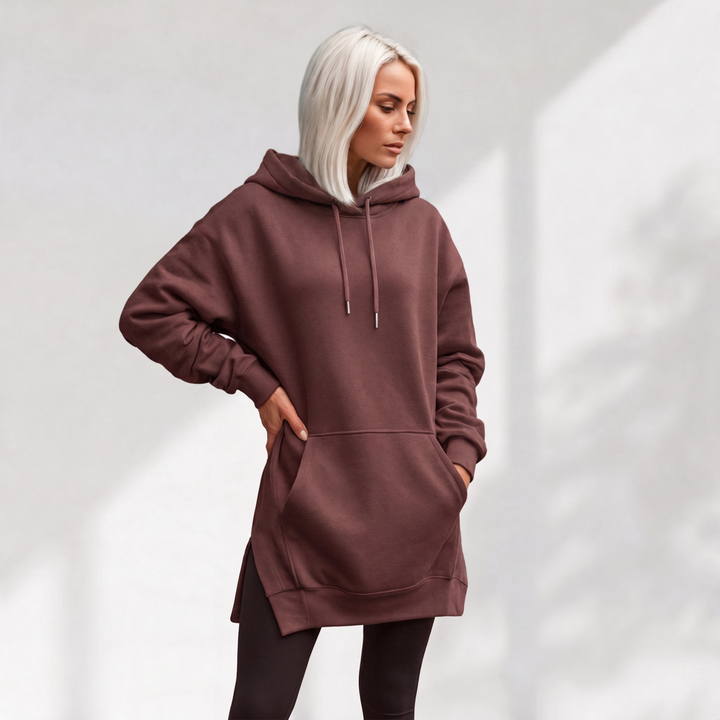 WarmyWeave™ Oversized Hoodie-Kleid
