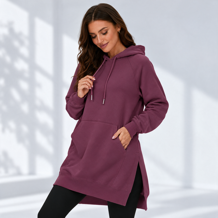 WarmyWeave™ Oversized Hoodie-Kleid