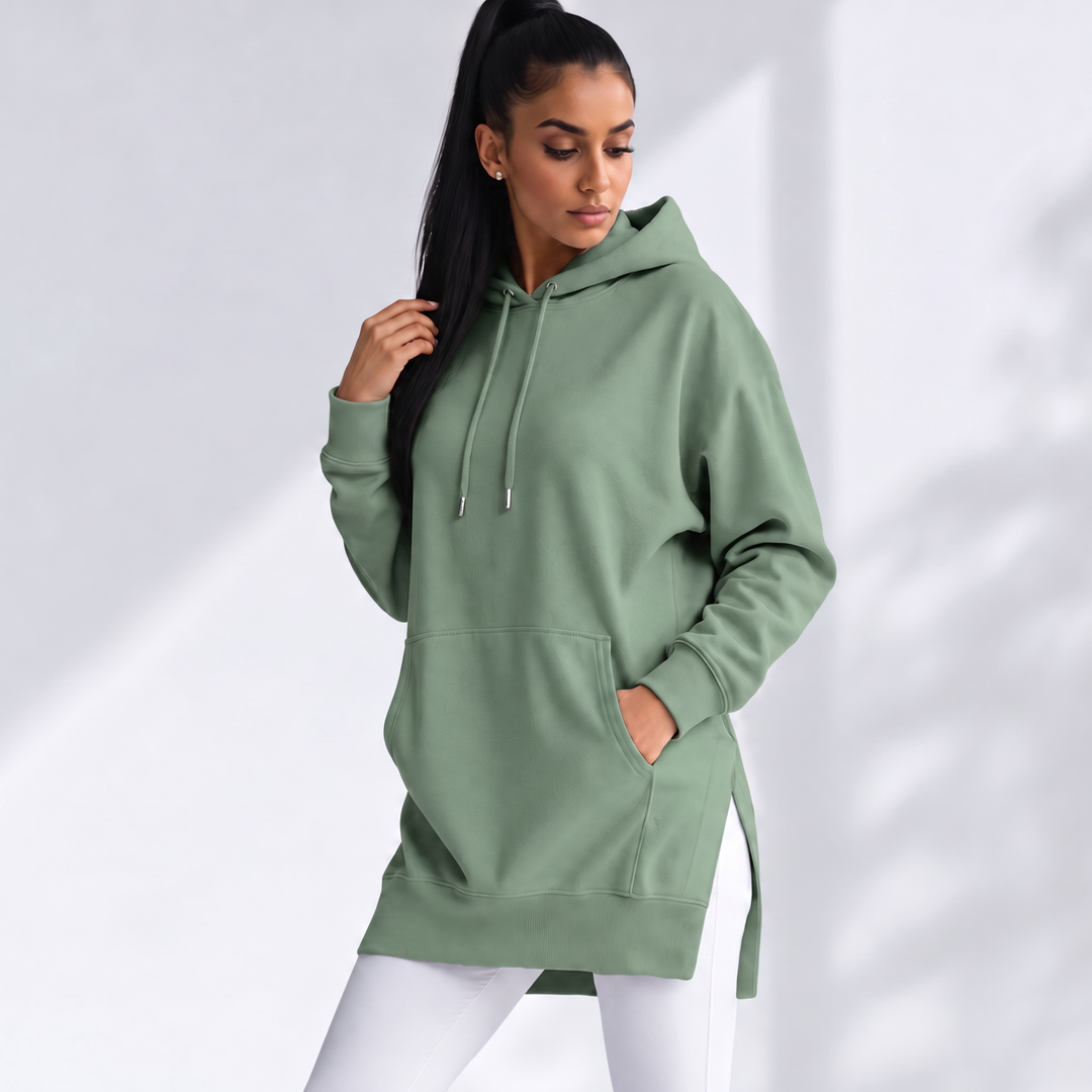 WarmyWeave™ Oversized Hoodie-Kleid