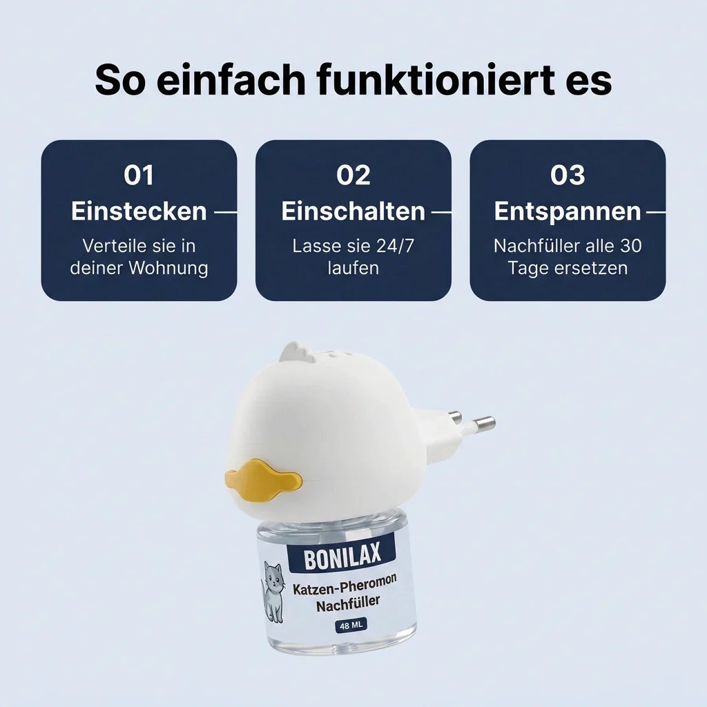Calmora™ – Beruhigungsdiffusor für stressfreie, ausgeglichene Katzen