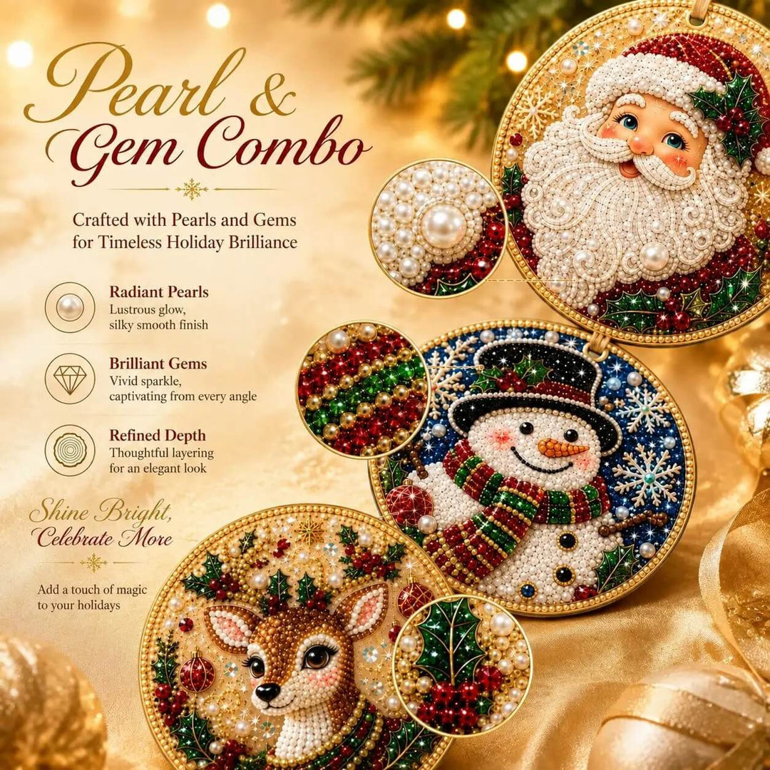 WeihnachtsGlanz™ Kreatives Diamantmalerei-Bastelset