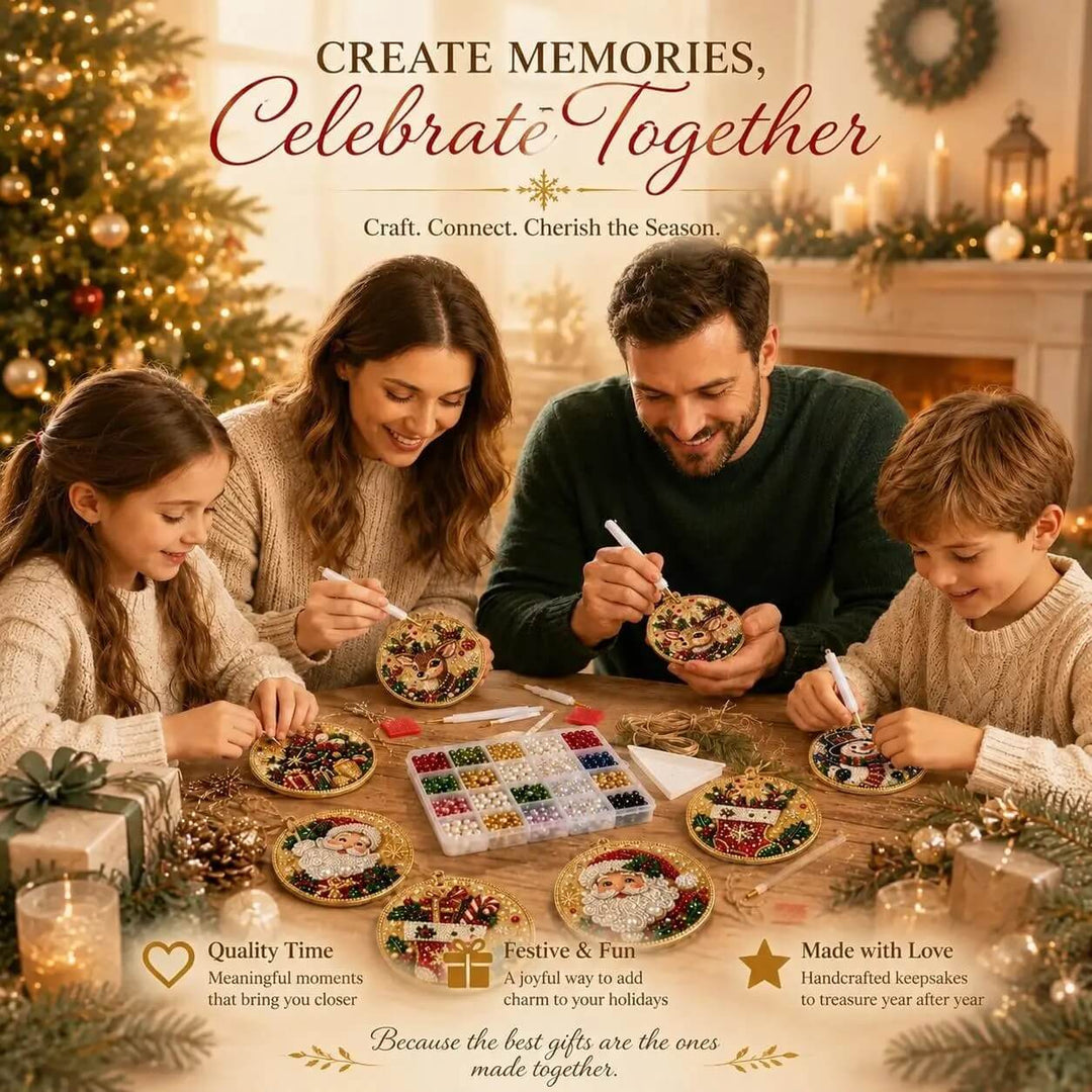 WeihnachtsGlanz™ Kreatives Diamantmalerei-Bastelset