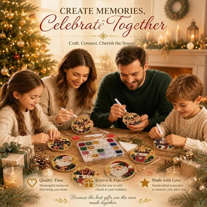 WeihnachtsGlanz™ Kreatives Diamantmalerei-Bastelset