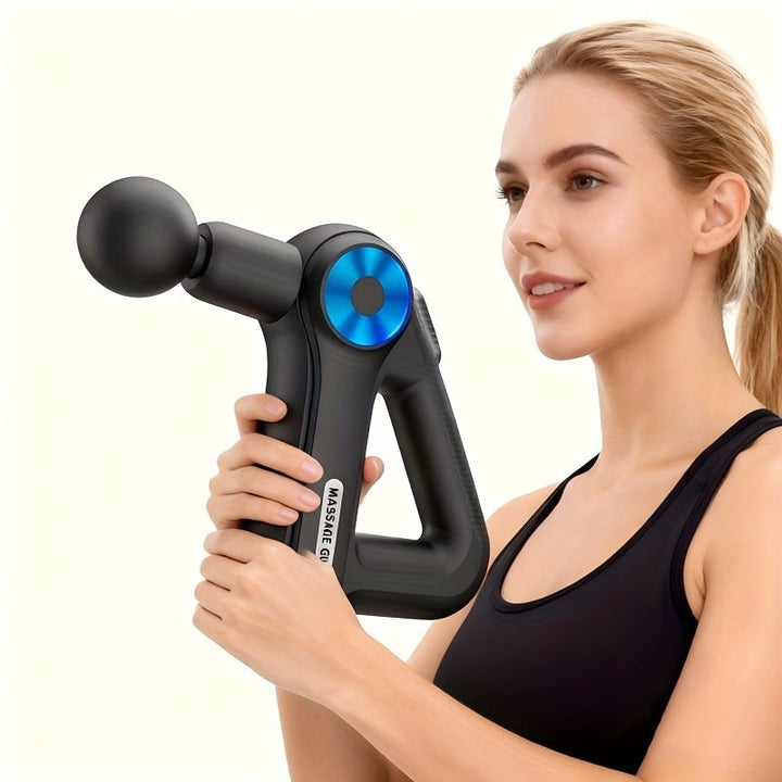 Massagepistole mit 9 Aufsätzen | Massagegerät für Nacken, Rücken, Füße und mehr | Massage Gun | Pulsevia